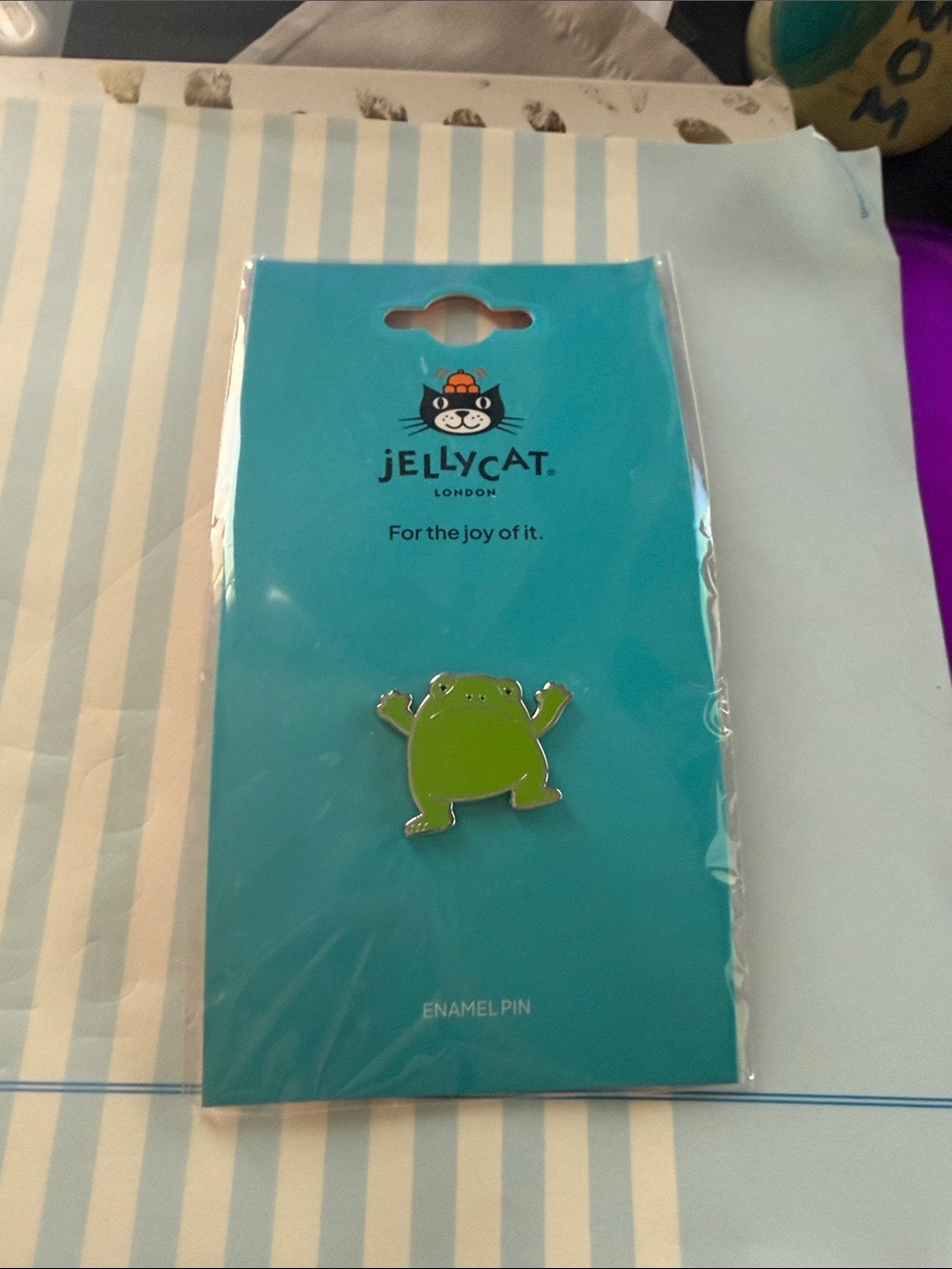Jellycat Lime Green Frog Enamel Pin